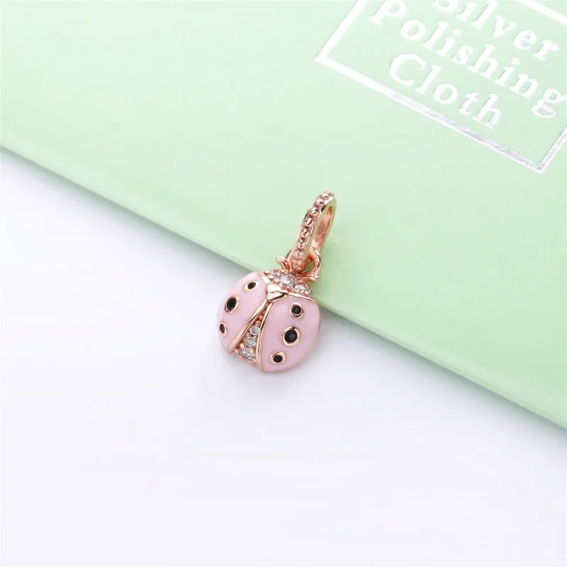 (bilde for) Pandora Rosa Marihøne Anheng - 387909EN160 - Vis 2