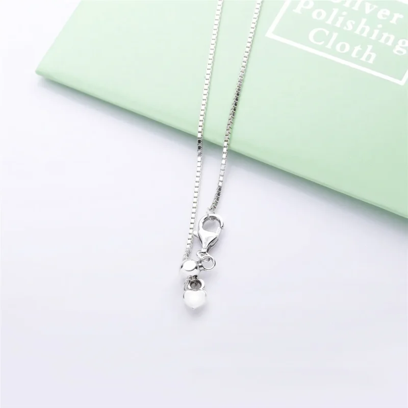 (bilde for) Pandora Wishbone silver collier with clear cubic zirconia - 397802CZ - Vis 4