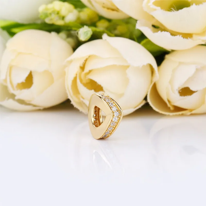 (bilde for) Wishbone PANDORA Shine spacer med klar cubic zirconia - 767808CZ - Vis 2