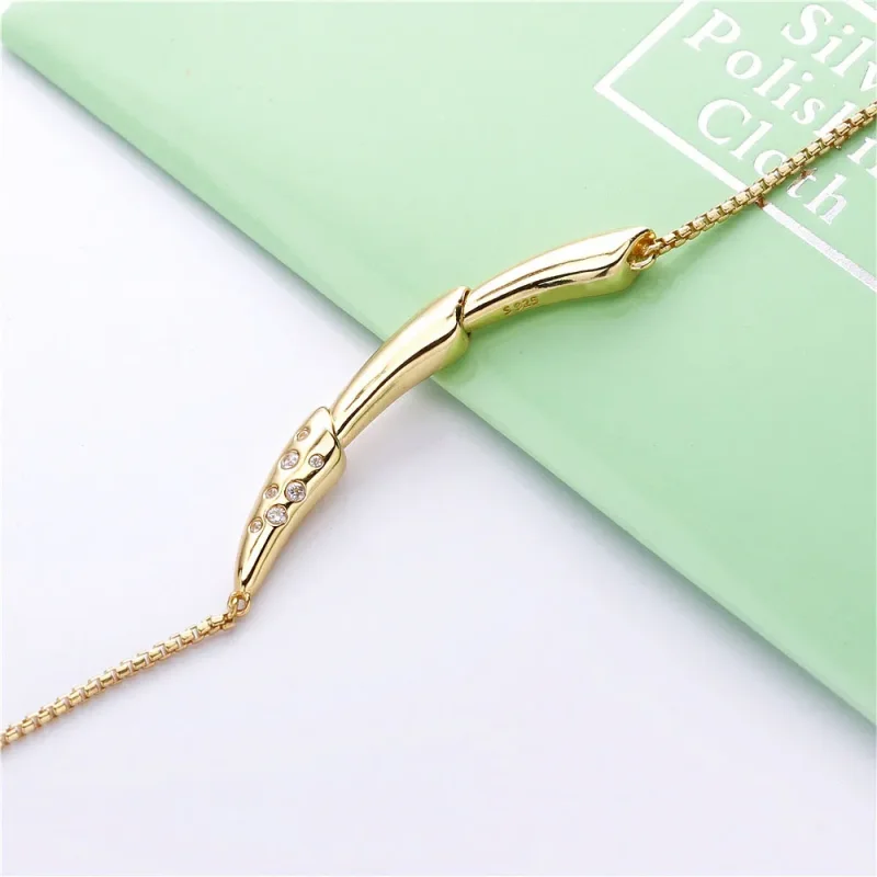 (bilde for) Flower stem Pandora Shine collier with clear cubic zirconia - 367958CZ-50 - Vis 3