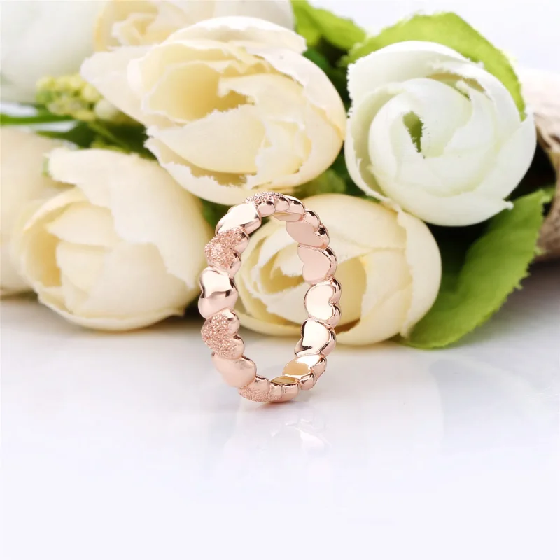 (bilde for) Heart ring in diamond-pointed Pandora Rose - 187950 - Vis 3