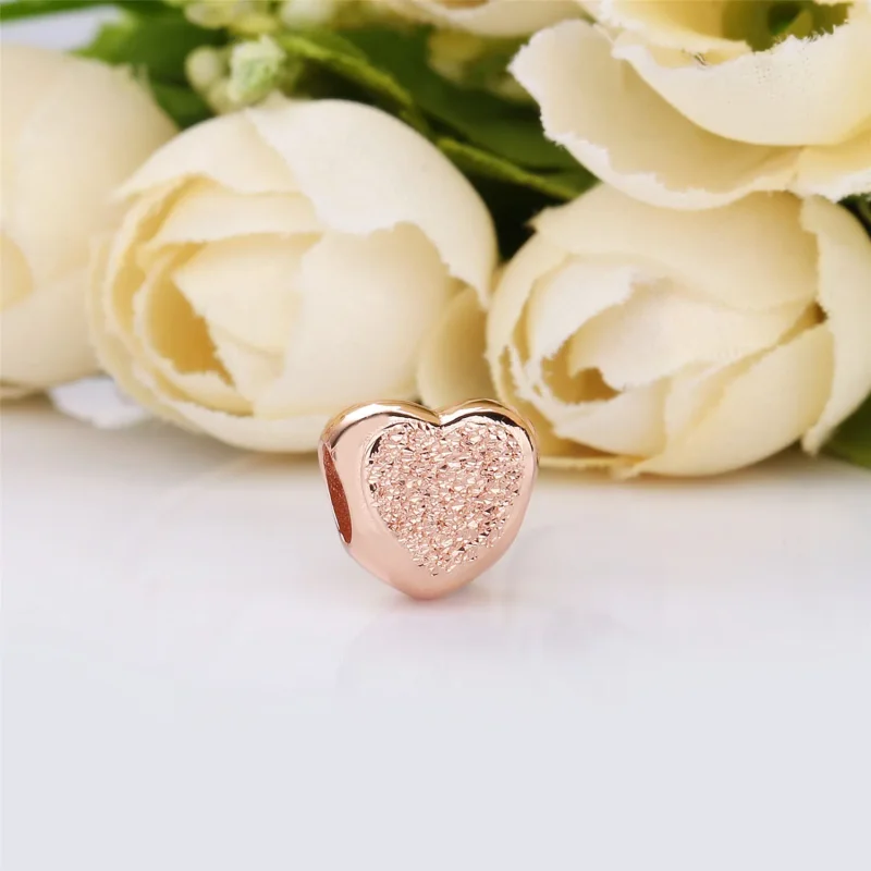 (bilde for) Matt Brilliance Heart Charm, Pandora Rose™ - 787881 - Vis 2