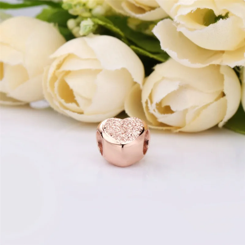 (bilde for) Matt Brilliance Heart Charm, Pandora Rose™ - 787881 - Vis 4