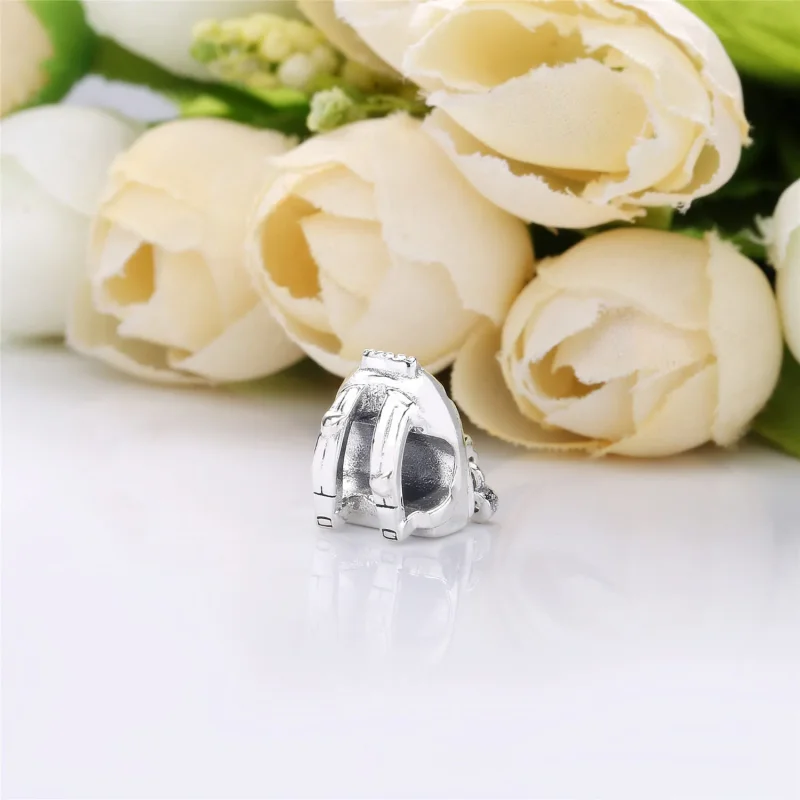 (bilde for) Pandora Backpack silver charm with clear cubic zirconia - 797859CZ - Vis 3