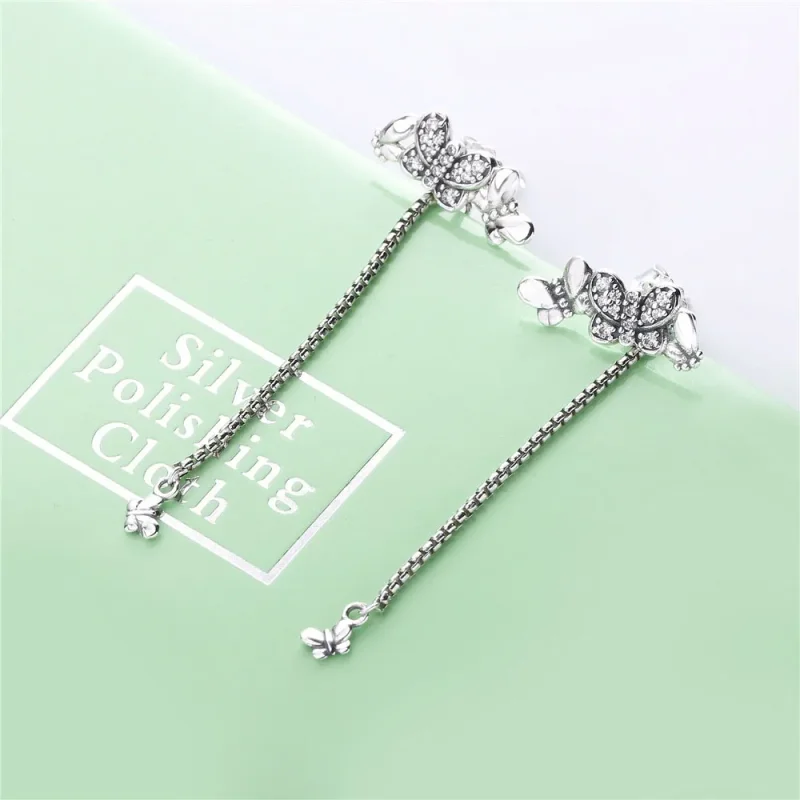 (bilde for) PANDORA Bedazzling Butterflies øredobber - 297964CZ - Vis 2