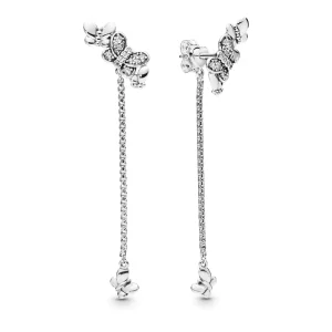 (bilde for) PANDORA Bedazzling Butterflies øredobber - 297964CZ