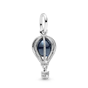 (bilde for) Pandora Blå varmluftballong Reise Charm - 798064NMB