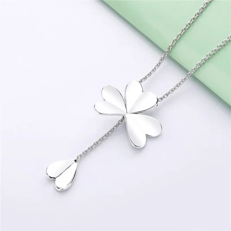 (bilde for) Pandora Clover silver Y-necklace - 397925 - Vis 2