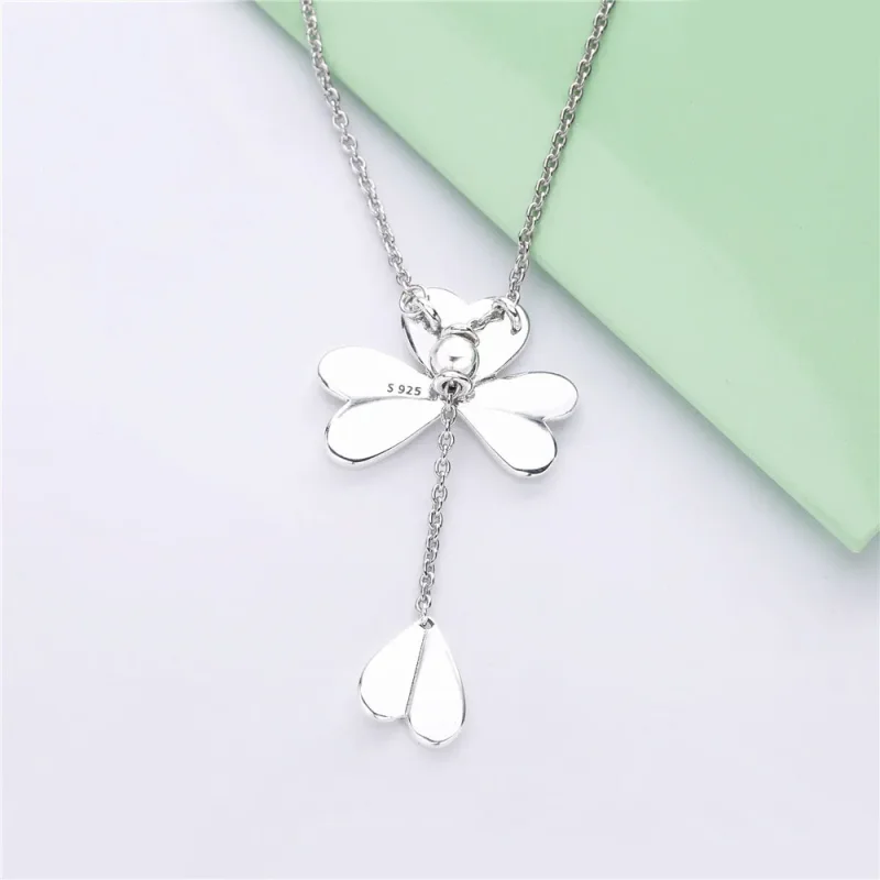 (bilde for) Pandora Clover silver Y-necklace - 397925 - Vis 3
