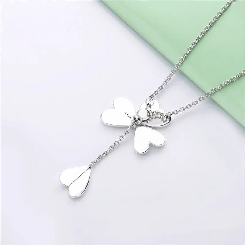 (bilde for) Pandora Clover silver Y-necklace - 397925 - Vis 4