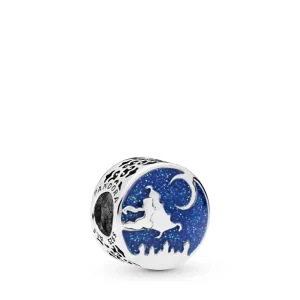 (bilde for) Pandora Disney Aladdin and Jasmine silver charm with blue enamel - 798039ENMX