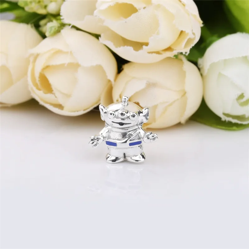 (bilde for) Pandora Disney Aliens silver charm with blue enamel - 798045EN82 - Vis 2