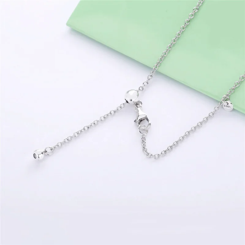 (bilde for) Pandora Family tree silver collier with clear cubic zirconia - 397780CZ - Vis 4