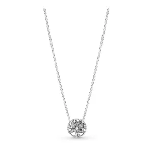 (bilde for) Pandora Family tree silver collier with clear cubic zirconia - 397780CZ