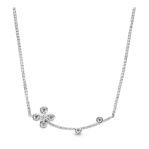 (bilde for) Pandora Flower silver collier with clear cubic zirconia - 397956CZ