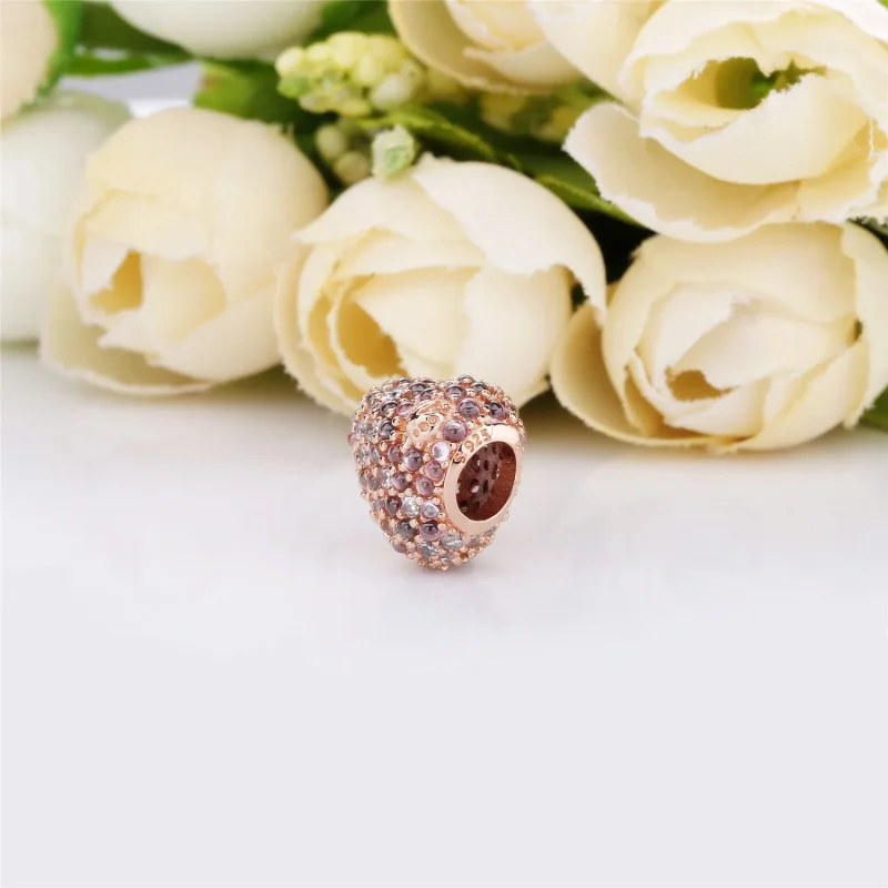 (bilde for) PANDORA Glimrende Ladybird Heart Charm - 787894NPOMX - Vis 4