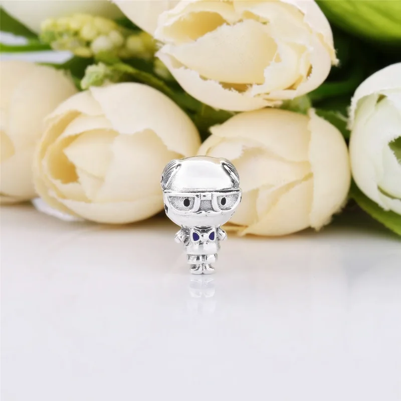 (bilde for) Pandora Grandfather silver charm with blue enamel - 798013EN188 - Vis 2