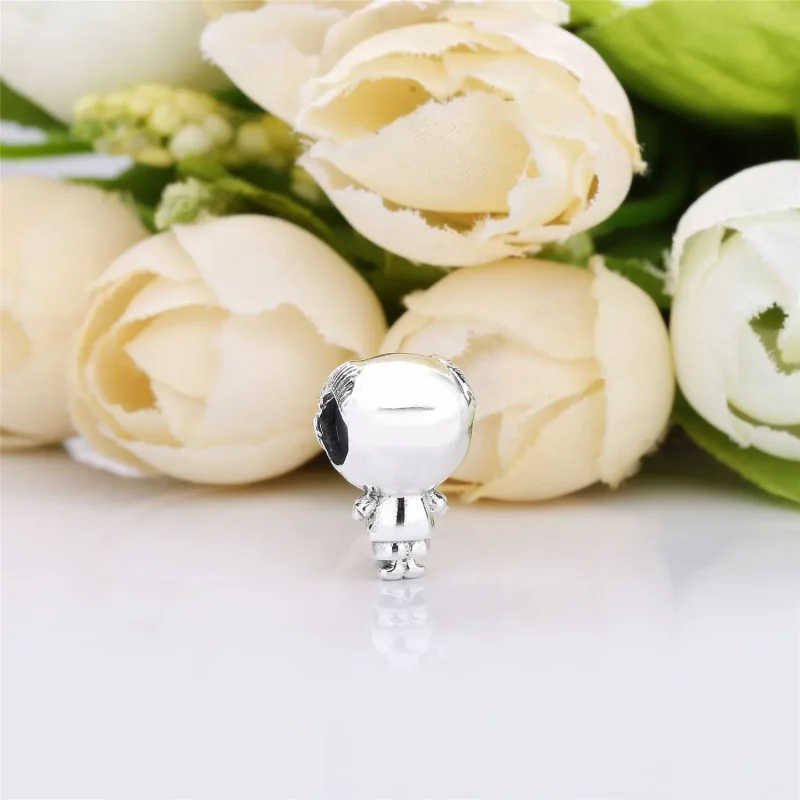 (bilde for) Pandora Grandfather silver charm with blue enamel - 798013EN188 - Vis 3