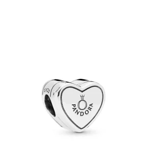 (bilde for) Pandora Heart gift box silver charm with clear cubic zirconia - 798072CZ