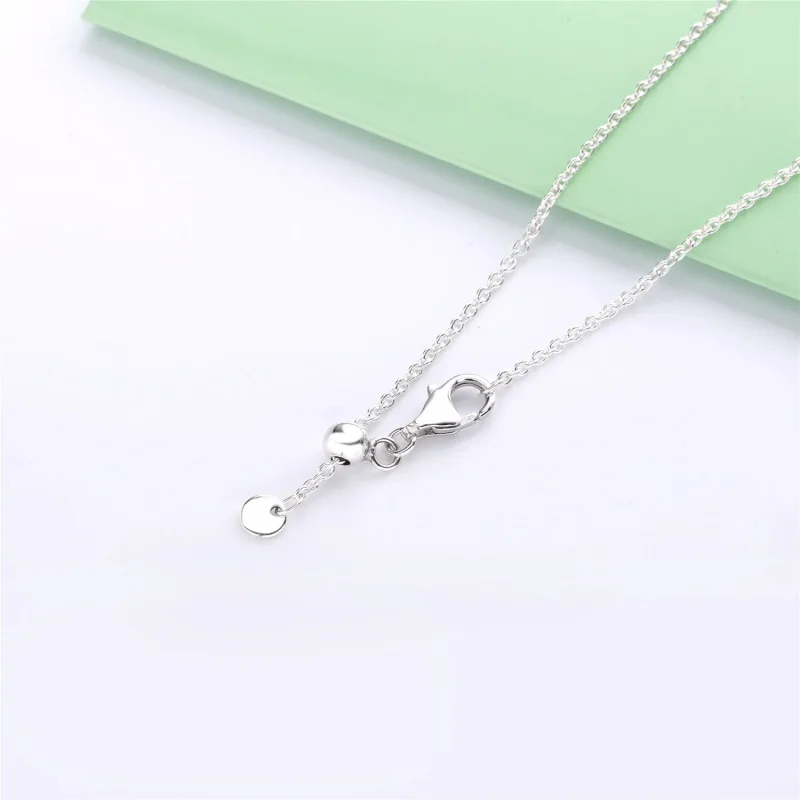 (bilde for) Pandora Knotted hearts silver pendant with clear cubic zirconia and necklace - 3 - Vis 3