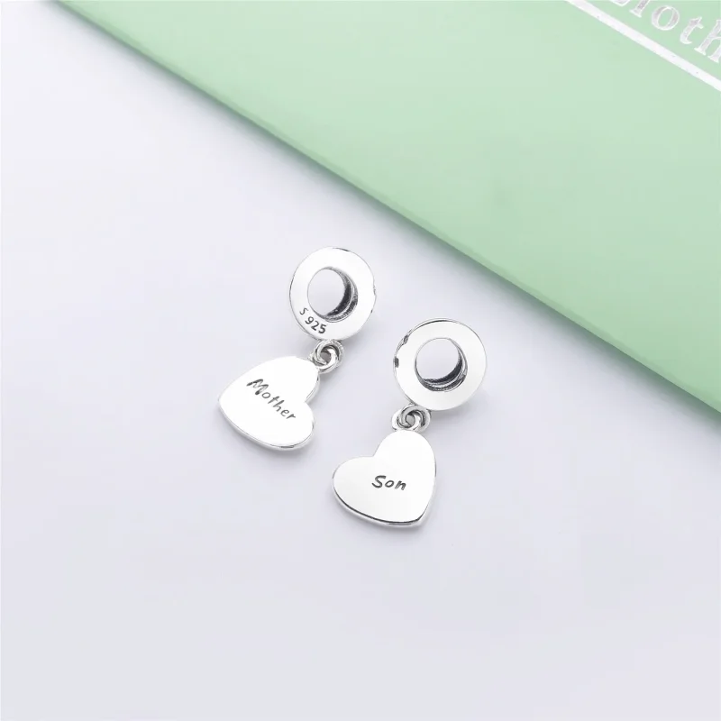 (bilde for) Pandora Mor og Datter Hjerte Delt Hengende Charm - 787783EN16 - Vis 4