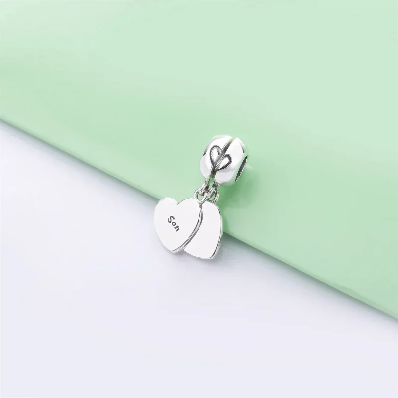 (bilde for) Pandora Mor og Datter Hjerte Delt Hengende Charm - 787783EN16 - Vis 5