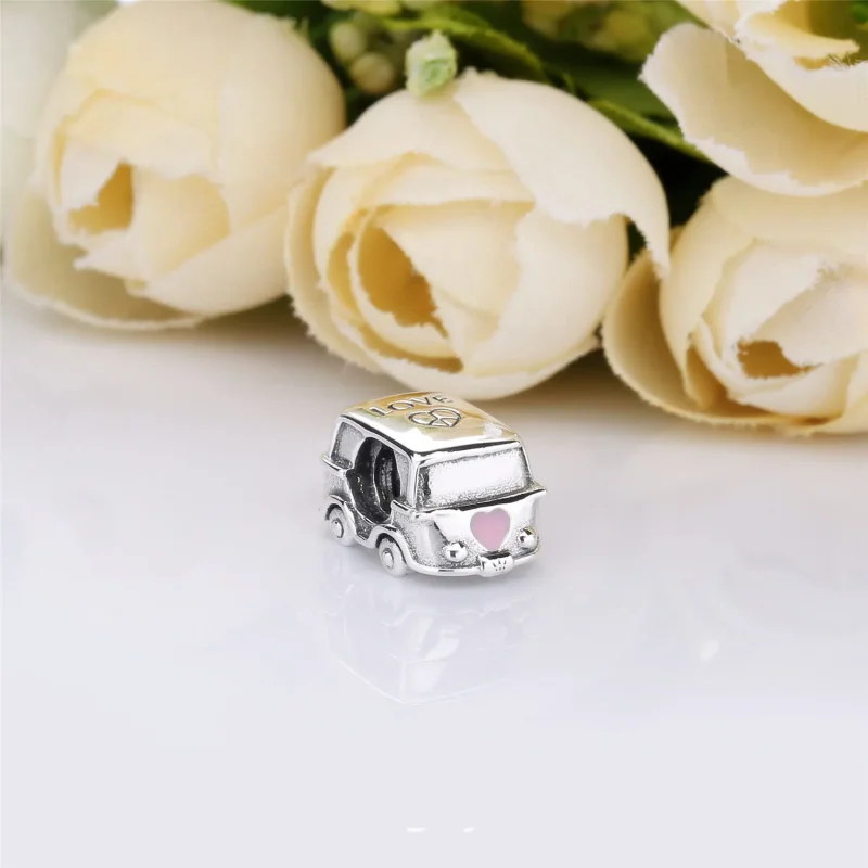 (bilde for) Pandora Old school van silver charm with pink enamel - 797871EN160 - Vis 2