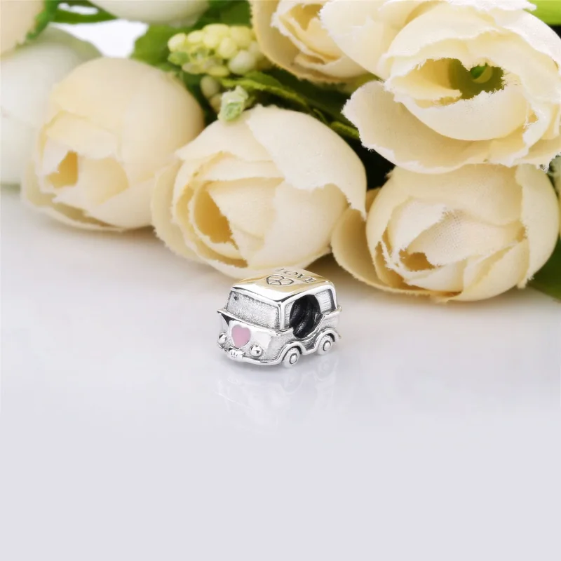(bilde for) Pandora Old school van silver charm with pink enamel - 797871EN160 - Vis 4