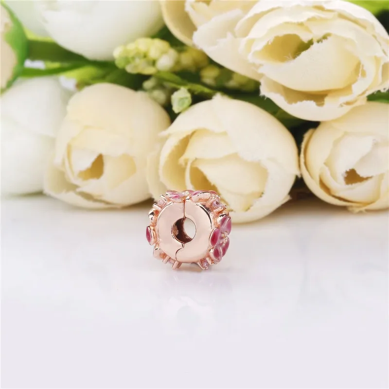 (bilde for) Pandora Rosa Ferskenblomst Klemmecharm - 788099CZ - Vis 4
