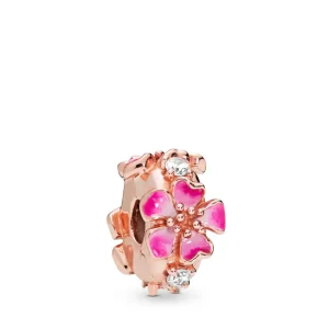 (bilde for) Pandora Rosa Ferskenblomst Klemmecharm - 788099CZ