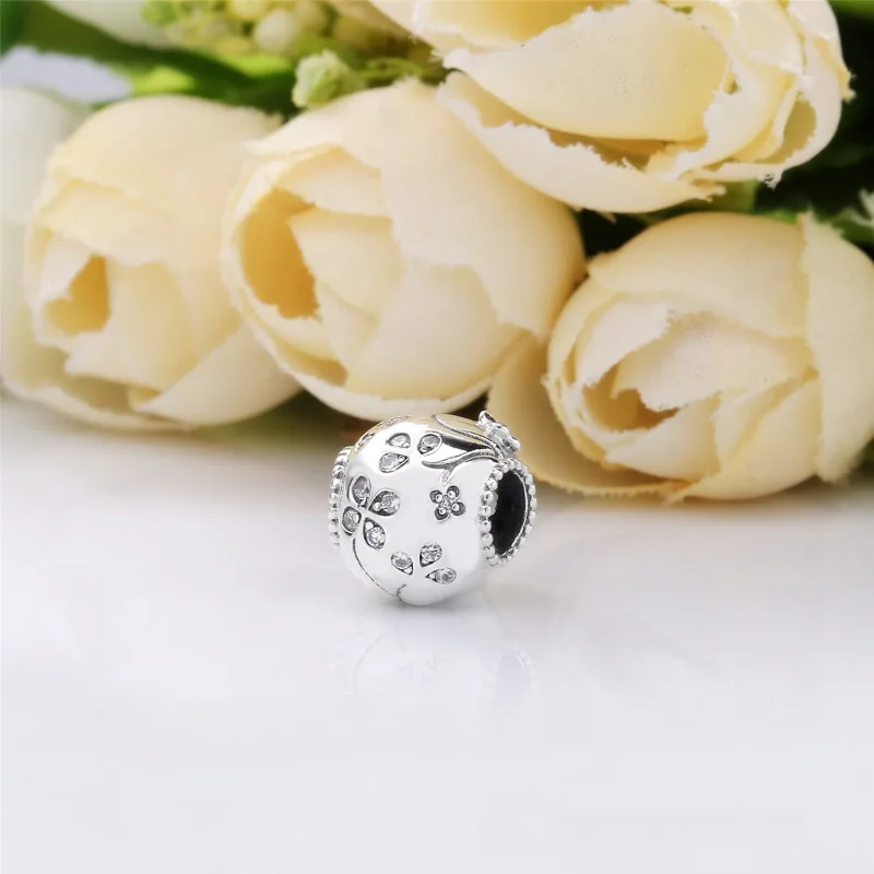 (bilde for) Pandora Skull silver charm with clear cubic zirconia - 797866CZ - Vis 3
