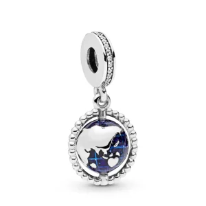 (bilde for) Pandora Snurrende Jordklode Hengende Charm - 798021CZ