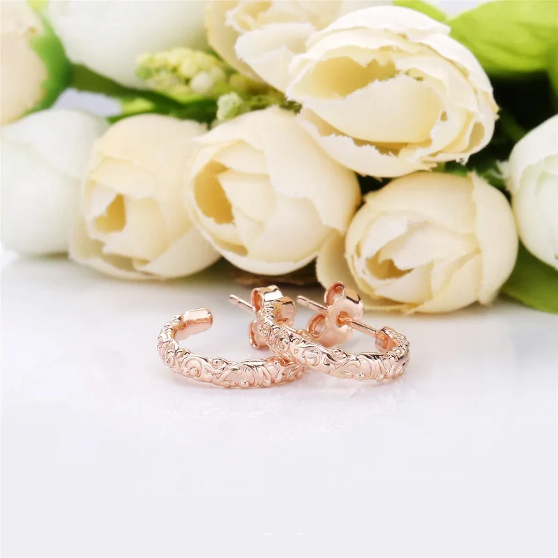 (bilde for) Regal Beauty Hoop øredobber, PANDORA Rose™ - 287732 - Vis 2