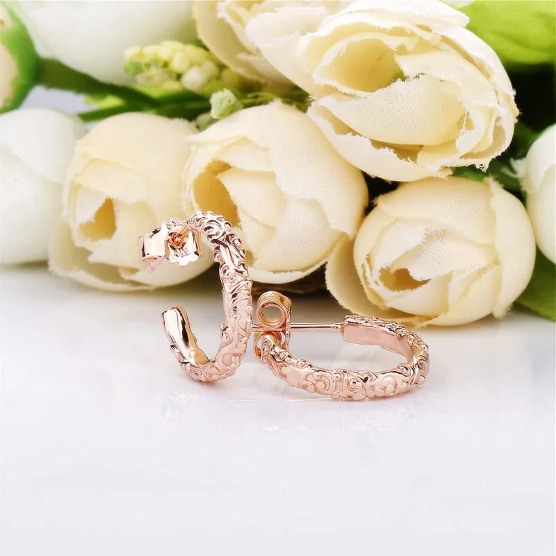 (bilde for) Regal Beauty Hoop øredobber, PANDORA Rose™ - 287732 - Vis 4