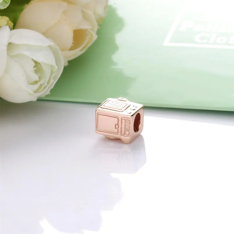 (bilde for) Camera PANDORA Rose charm with clear cubic zirconia - 787986CZ - Vis 4