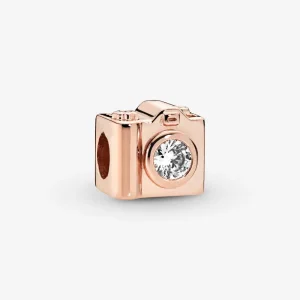 (bilde for) Camera PANDORA Rose charm with clear cubic zirconia - 787986CZ