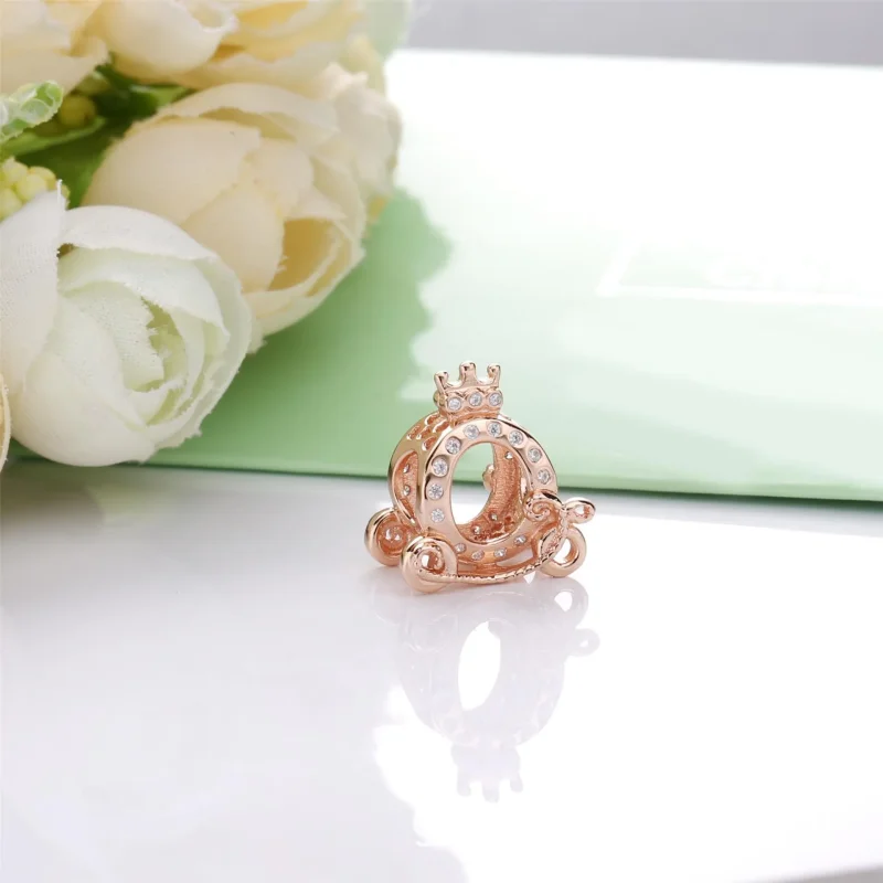 (bilde for) Crown O carriage Pandora Rose charm with clear cubic zirconia - 788129CZ - Vis 2