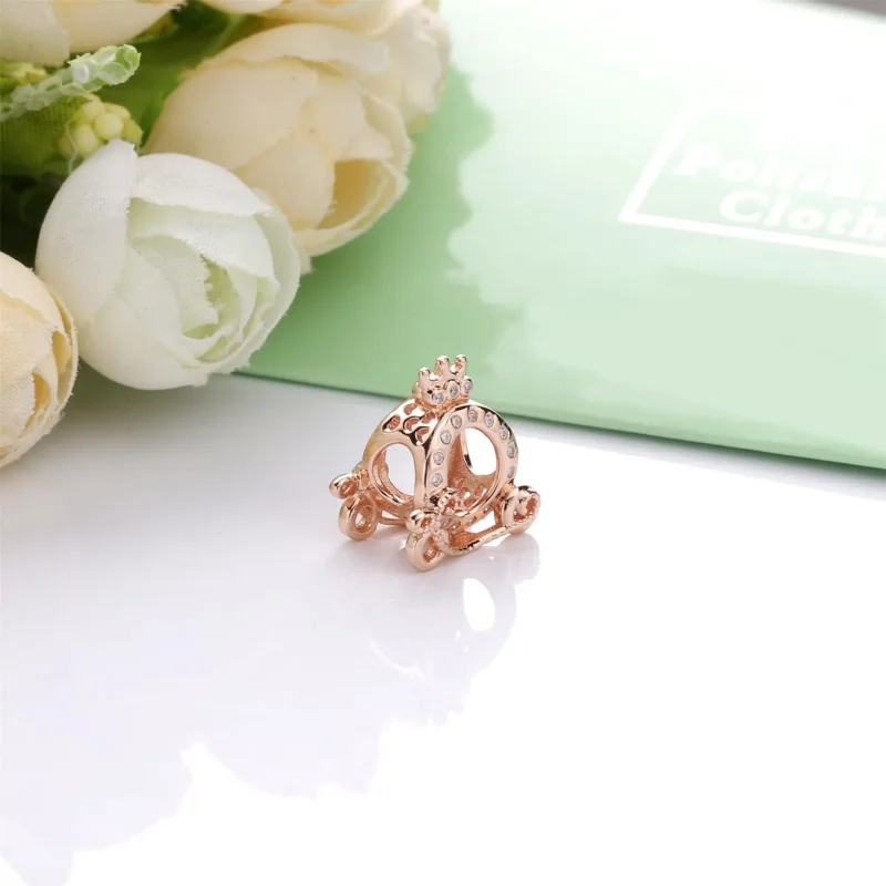 (bilde for) Crown O carriage Pandora Rose charm with clear cubic zirconia - 788129CZ - Vis 3