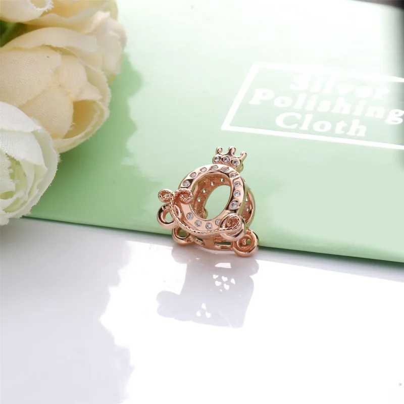 (bilde for) Crown O carriage Pandora Rose charm with clear cubic zirconia - 788129CZ - Vis 4