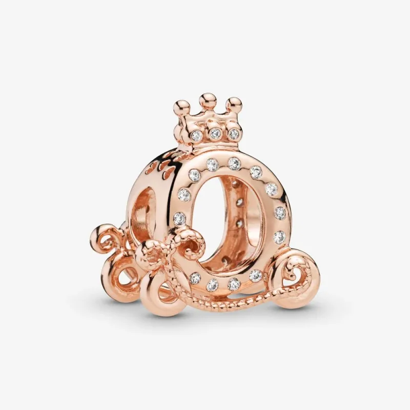 (bilde for) Crown O carriage Pandora Rose charm with clear cubic zirconia - 788129CZ