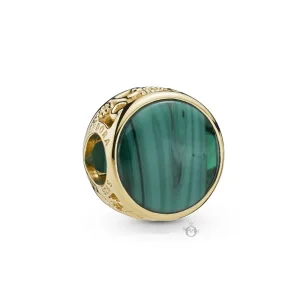 (bilde for) Green Pandora Shine charm with leftover Murano glass - 768152GMU
