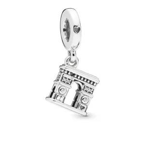 (bilde for) Pandora Arc De Triomphe sølv dingler med klare cubic zirconia - 798127CZ