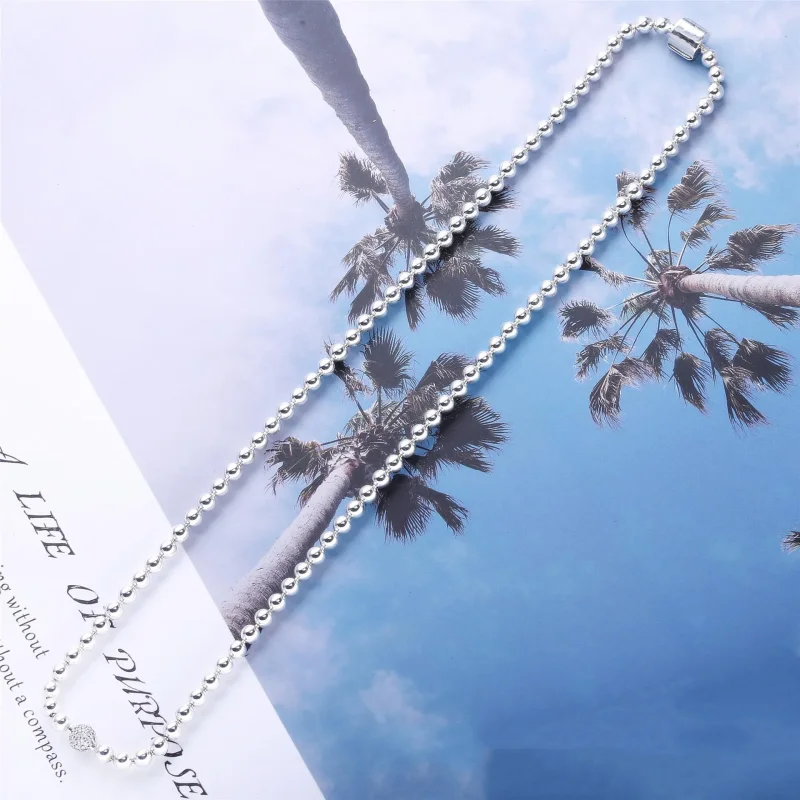 (bilde for) Pandora Beads & Pavé halskjede - 398565C01 - Vis 4