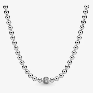 (bilde for) Pandora Beads & Pavé halskjede - 398565C01