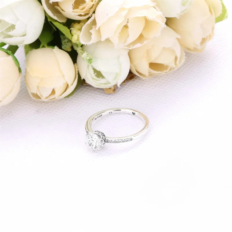 (bilde for) Pandora Clear Sparkling Crown ring - 198289CZ - Vis 2