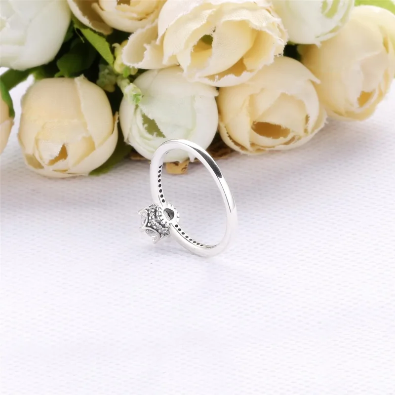 (bilde for) Pandora Clear Sparkling Crown ring - 198289CZ - Vis 3