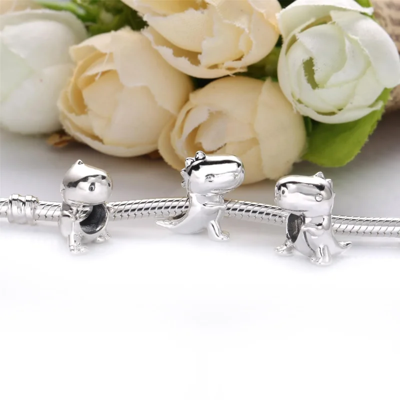 (bilde for) Pandora Dinosaur silver charm - 798123 - Vis 4
