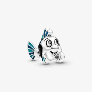 (bilde for) Pandora Disney Flounder sterling silver charm with blue enamel - 798230ENMX