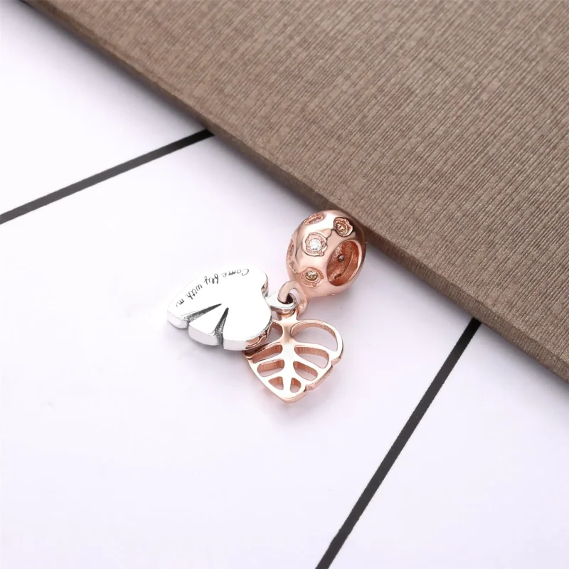 (bilde for) Pandora Funklende Blader Hengende Charm - 788247CZ - Vis 3