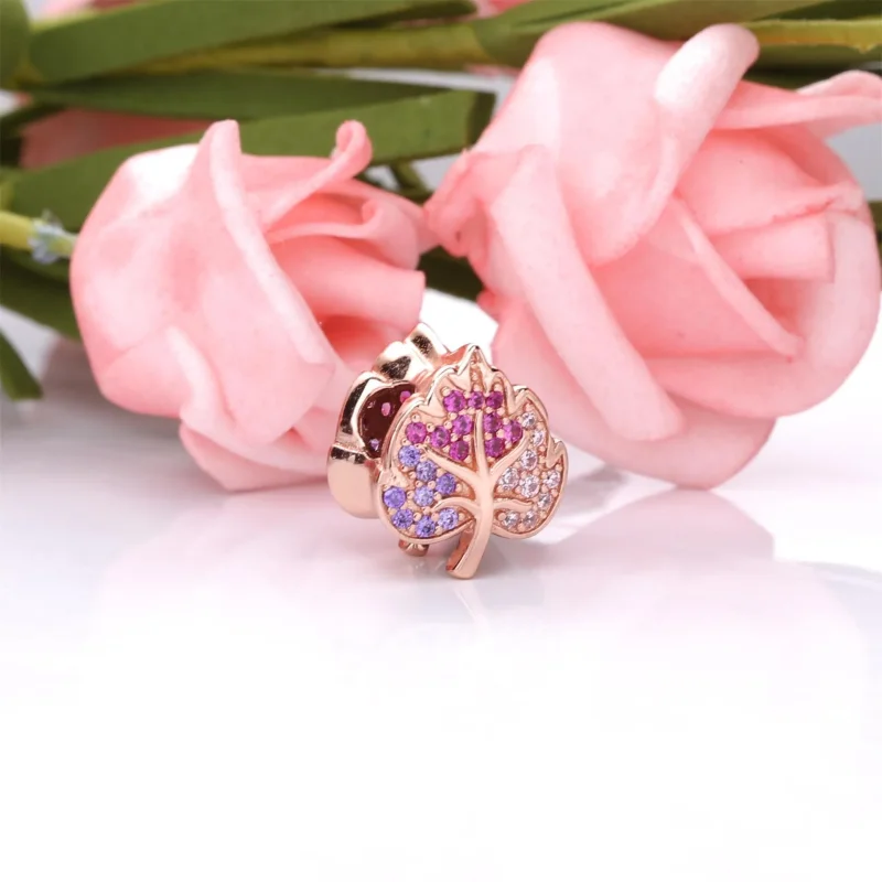 (bilde for) Pandora Funklende Pavé Blad Charm - 788322NPMMX - Vis 2